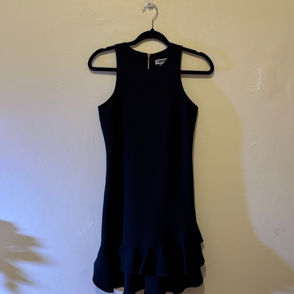 Chelsea28 Black Ruffled Mini Dress